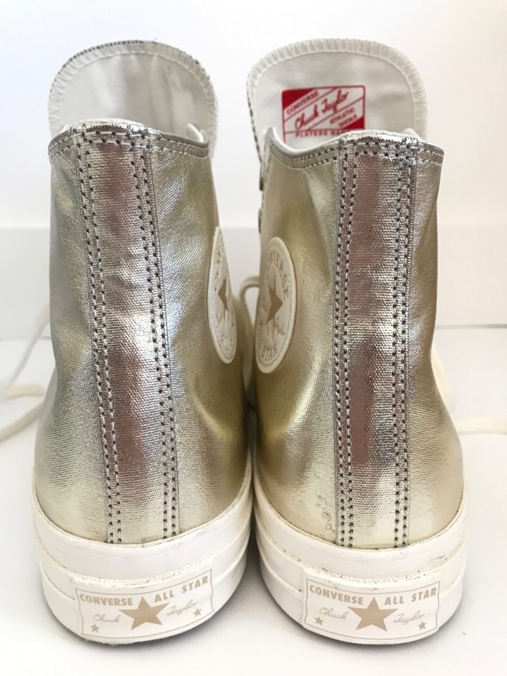 CHUCK TAYLOR All Star 70 Metallic High Top Sneaker Women’s Size 10 - Picture 7 of 16